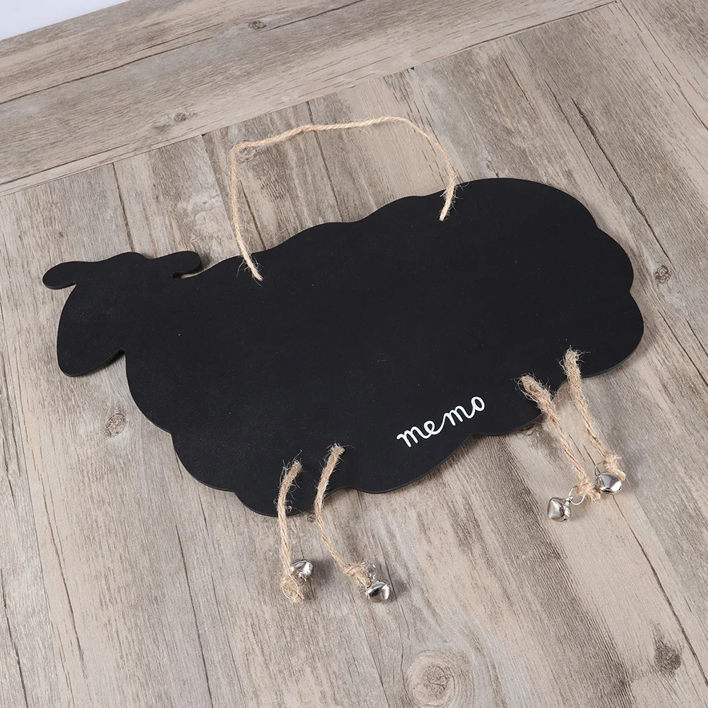 2 قطعة سبورة خشبية صغيرة على شكل خروف معلقة لوحة رسائل لديكور الزفاف علامات مذكرة سبورات صغيرة للأغنام