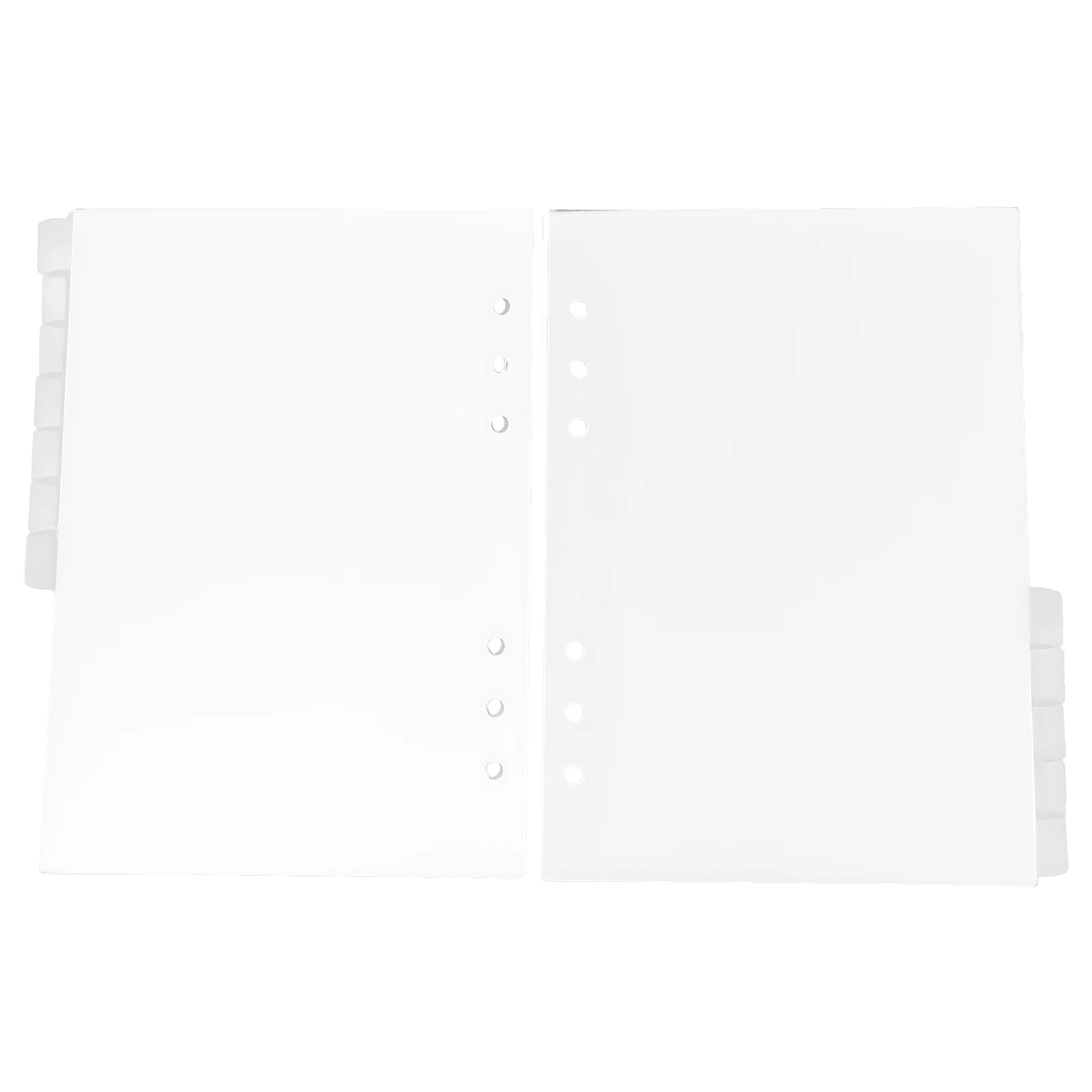 

12 Pcs Binder Separator Pages Tabs Dividers Translucent Plastic Index Notebook Pp Lever Arch Files Classified Labels