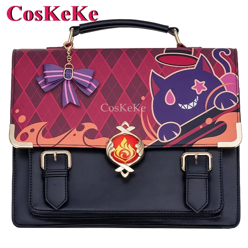 

CosKeKe Lyney Cosplay Game Genshin Impact Theme Impression Pack Daily Preppy Commuter Backpack Messenger Bag Fashion Itabag New