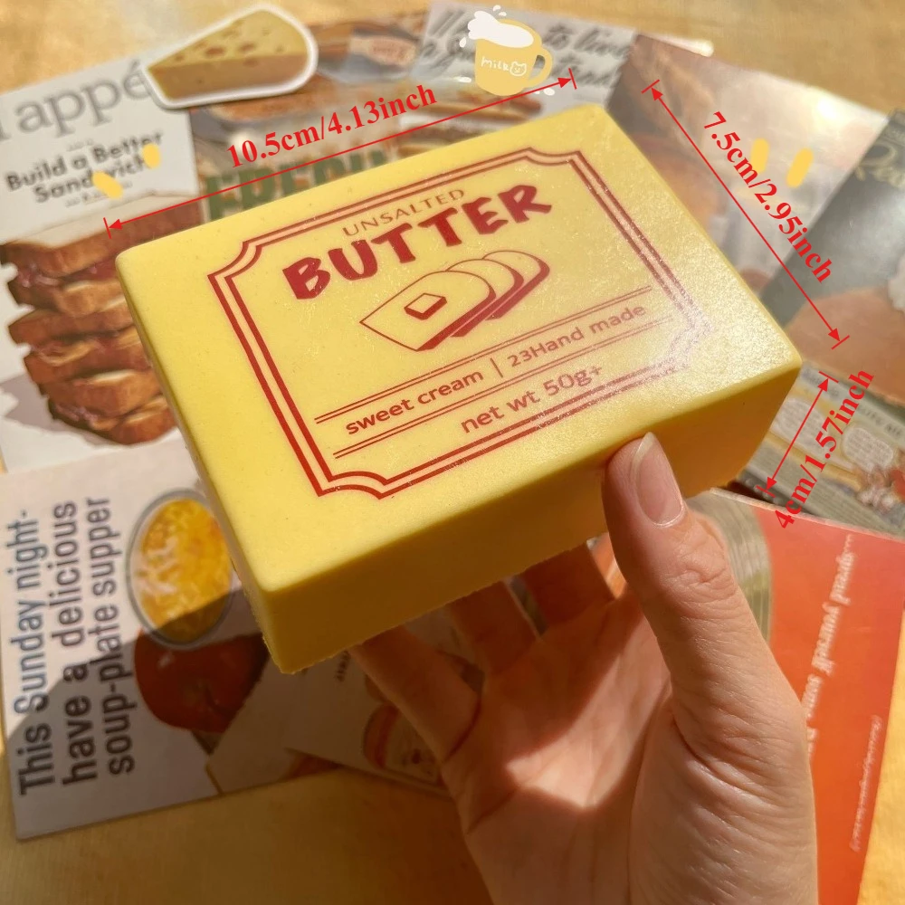 ของเล่นบีบเนยบล็อกนุ่มๆ บรรเทาความเครียด บีบแล้วคืนรูปช้าๆ ของเล่นเสริมพัฒนาการทางประสาทสัมผัส สำหรับผู้ที่มีความวิตกกังวล สมาธิสั้น สมาธิไม่ดี หรือออทิสติก ของขวัญสำหรับเด็ก