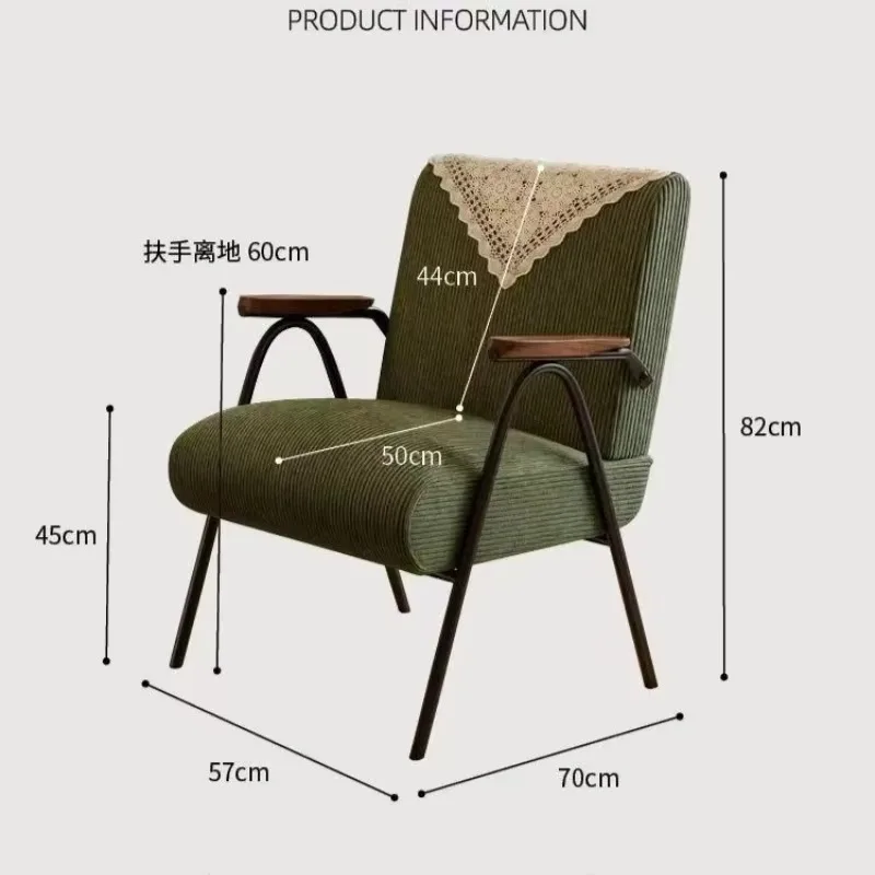 الفاخرة الرجعية سروال قصير أريكة واحدة كرسي خشب متين منحني مسند الذراع ارتفاع معدل الارتداد 400lbs قدرة غرفة المعيشة صالة كرسي