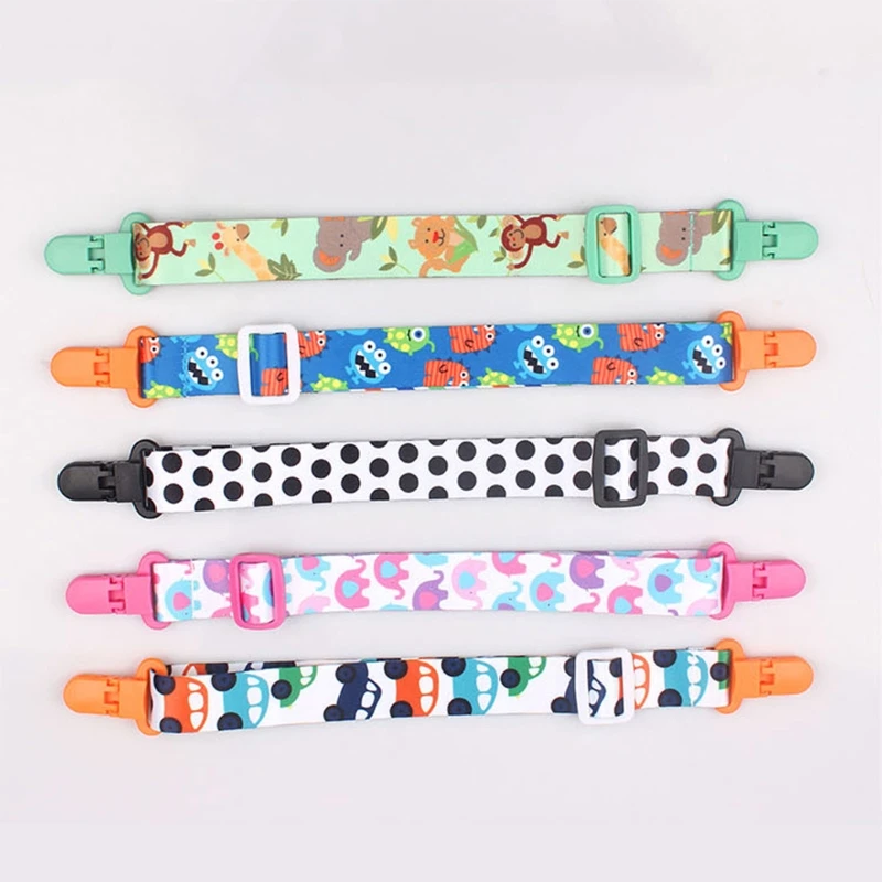 Burp Cloth Strap Clip Nursing Bibs Clip for Newborn Teething Toy Storage Anti-Drop Soother Clip Adjustable Easy to Wash