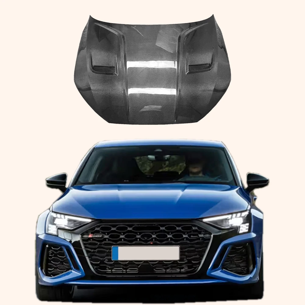 

For Real RS3 8Y 21-24 Sprtback Carbon ROB Style Front Vented Cooling Hood