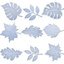 Moules en Silicone en résine époxy pour bricolage, feuilles d'érable, dessous de verre, tapis de tasse, artisanat, décoration de Table à la maison