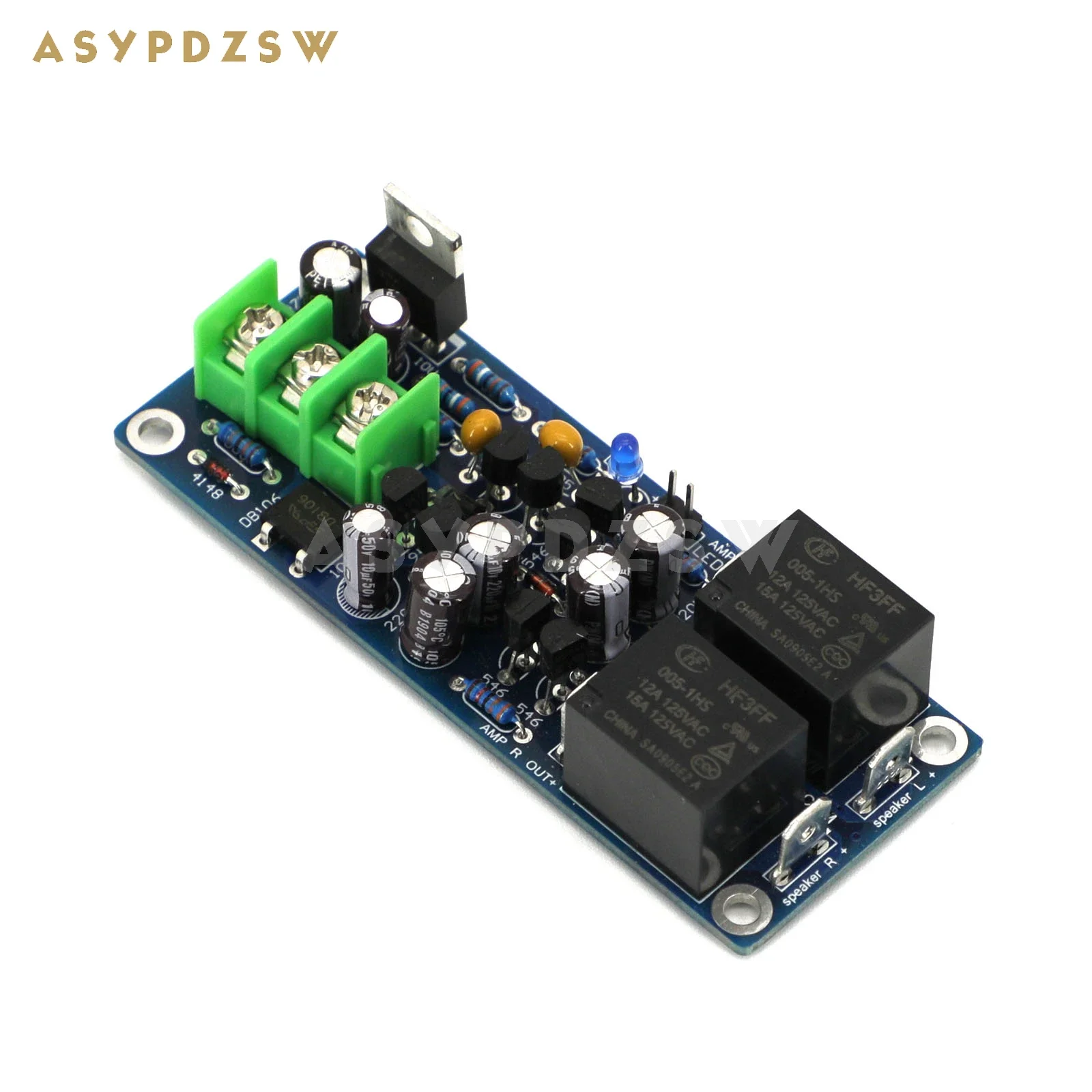 LJM Full discrete stereo Power amplifier Speaker protection Finished board With black relay