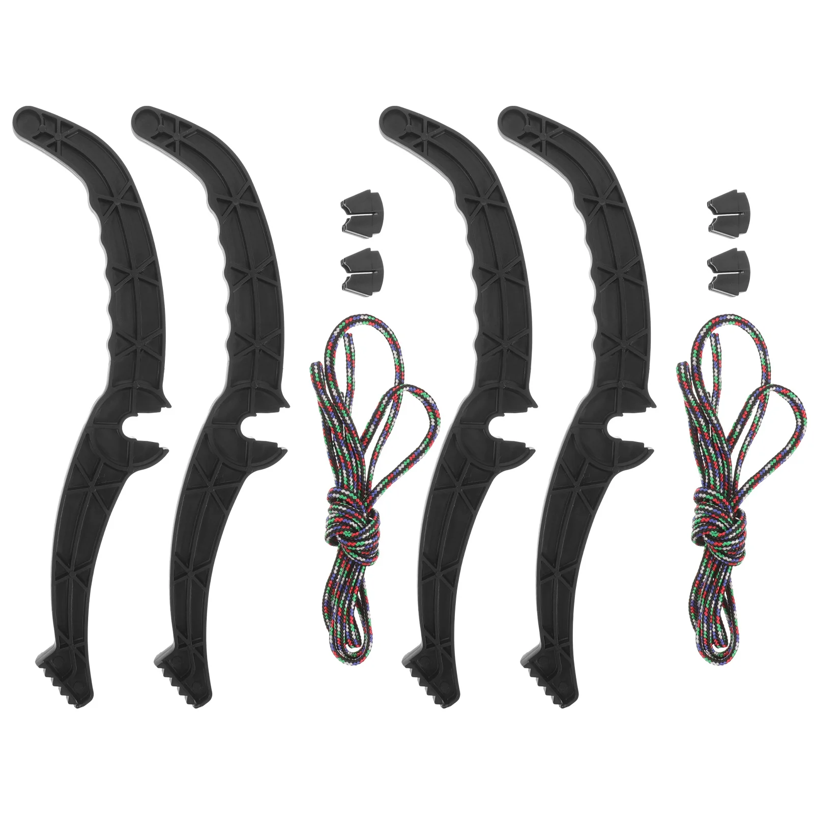 مجموعتان من وسادة الفرامل الاحترافية على الجليد بتصميم مضاد للانزلاق، مادة بلاستيكية تدوم طويلاً، ملحقات التزلج في الهواء الطلق #4