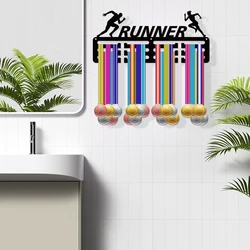 Acrylic Running Medal Hanging Rack Non Perforated Home Decoration Creative Sports Commemorative Plaque Storage Organizer