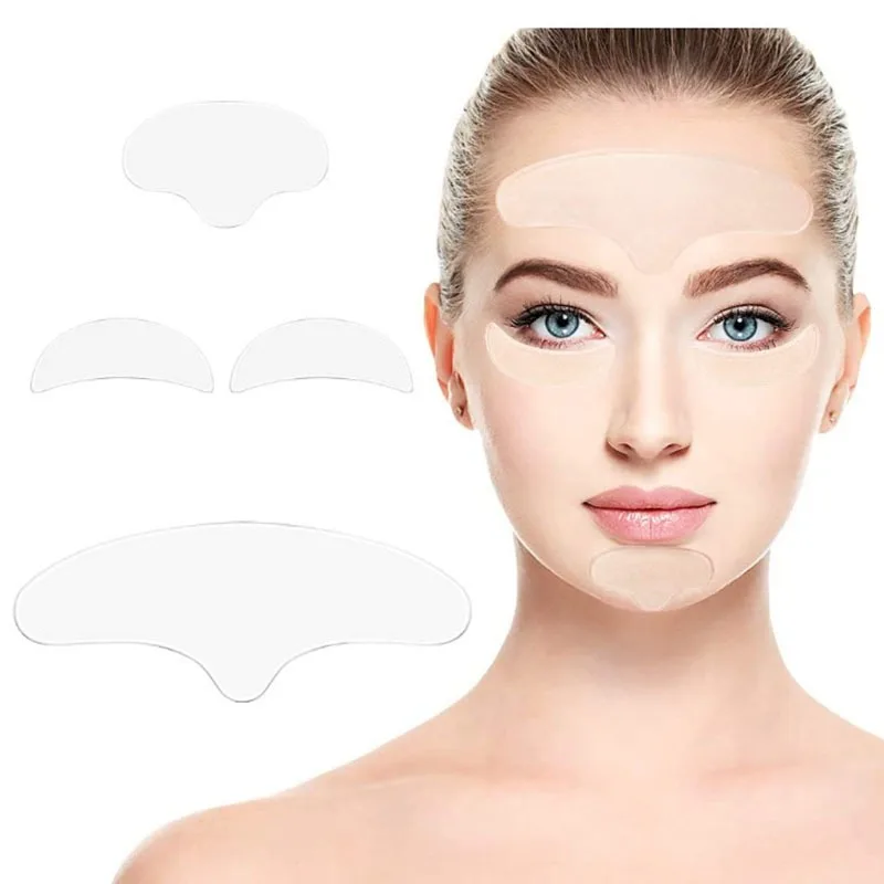 Wiederverwendbares Anti-Falten-Stirn-Patch, Silikon-Silikon-Patch, weich, bequem, leicht zu tragen, Gesichtspflege, Augenmaske, Hautpflege-Tools