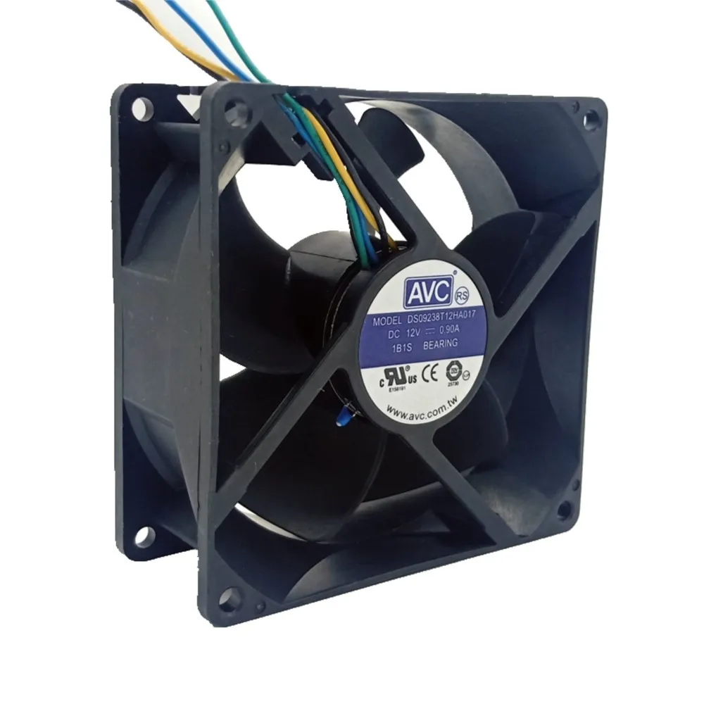 92mm Fan for AVC 9238 DC 12V High Speed Chassis Cooling Fan DS09238T12HA017 Large Air Flow 92X92X38mm