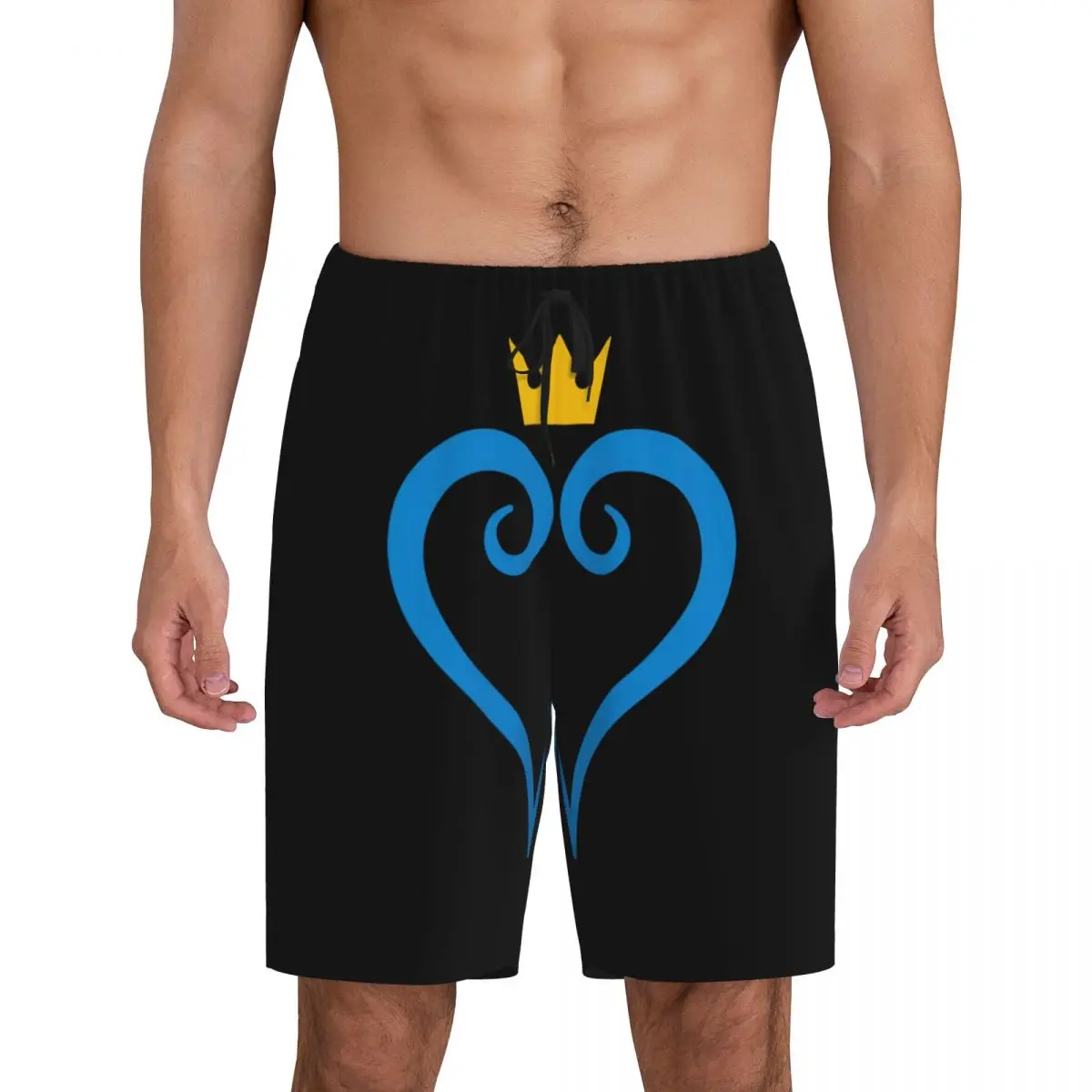 

Custom Print Men's Anime Game Kingdom Hearts Pajama Bottoms Sleepwear Pjs Sleep Shorts with Pockets