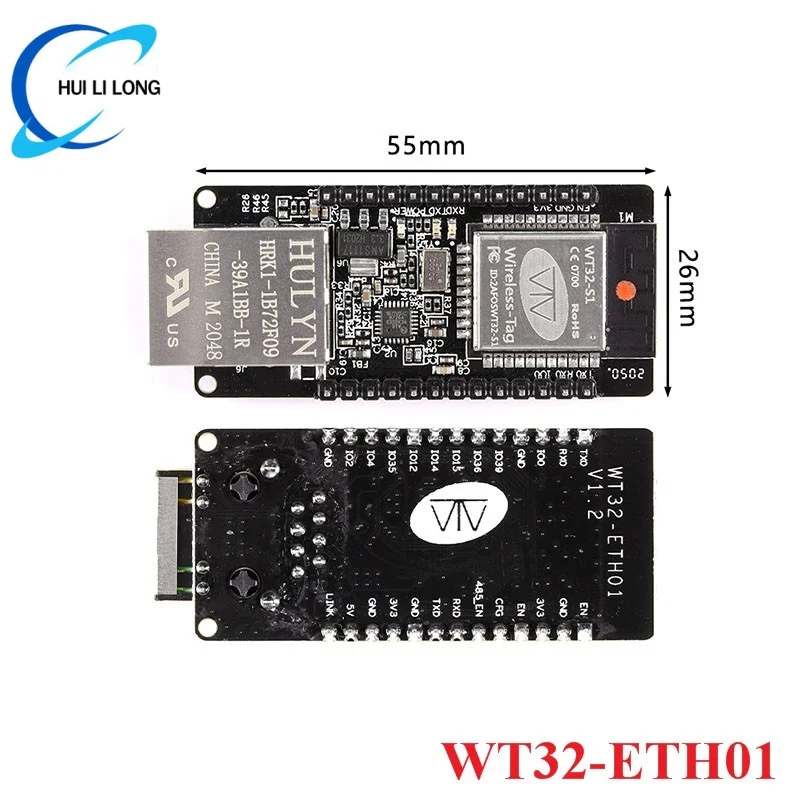 WT32-ETH01 Embedded Serial Port Networking Ethernet BLE Wifi Combo Gateway MCU ESP32 Wireless Module WT32 ETH01