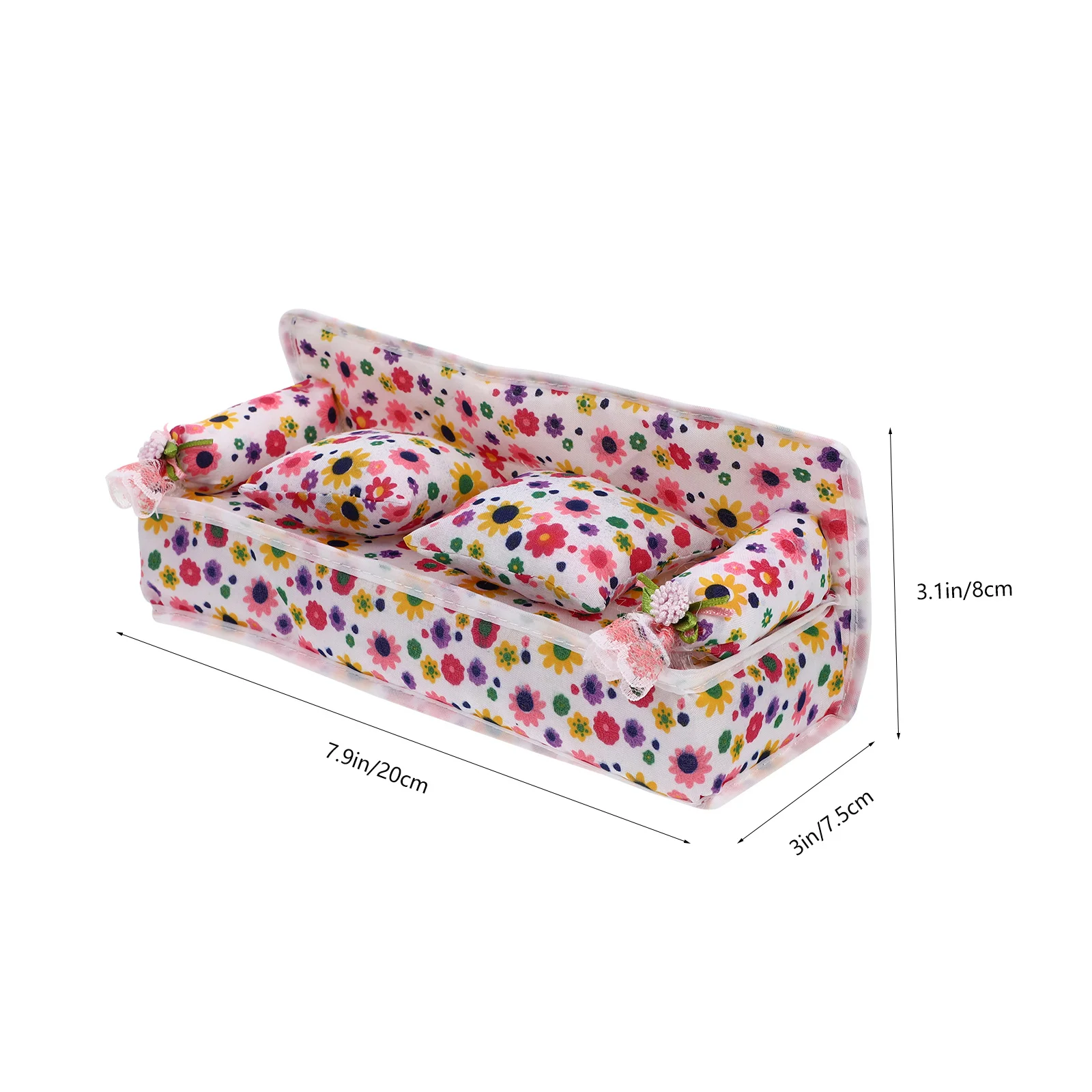 مجموعة واحدة من ملحقات أثاث المنزل الصغير، طاولة تزيين صغيرة، مواد عالية الجودة، ليس من السهل تشويه الحرفية الدقيقة للمنزل #5