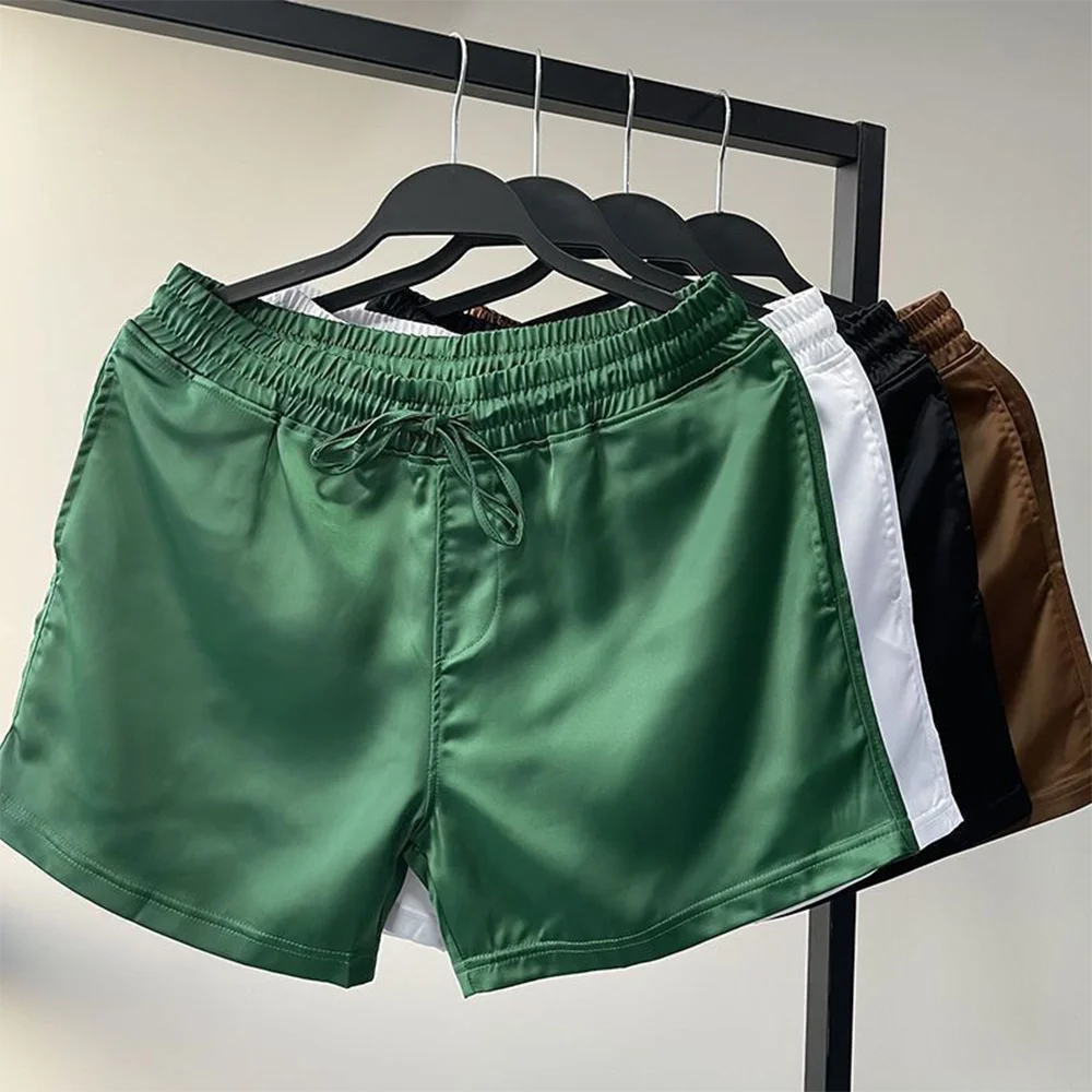 

Новые мужские спортивные шорты однотонного цвета в американском ретро-стиле, модные, свободные, повседневные, простые, дышащие, лето 2026