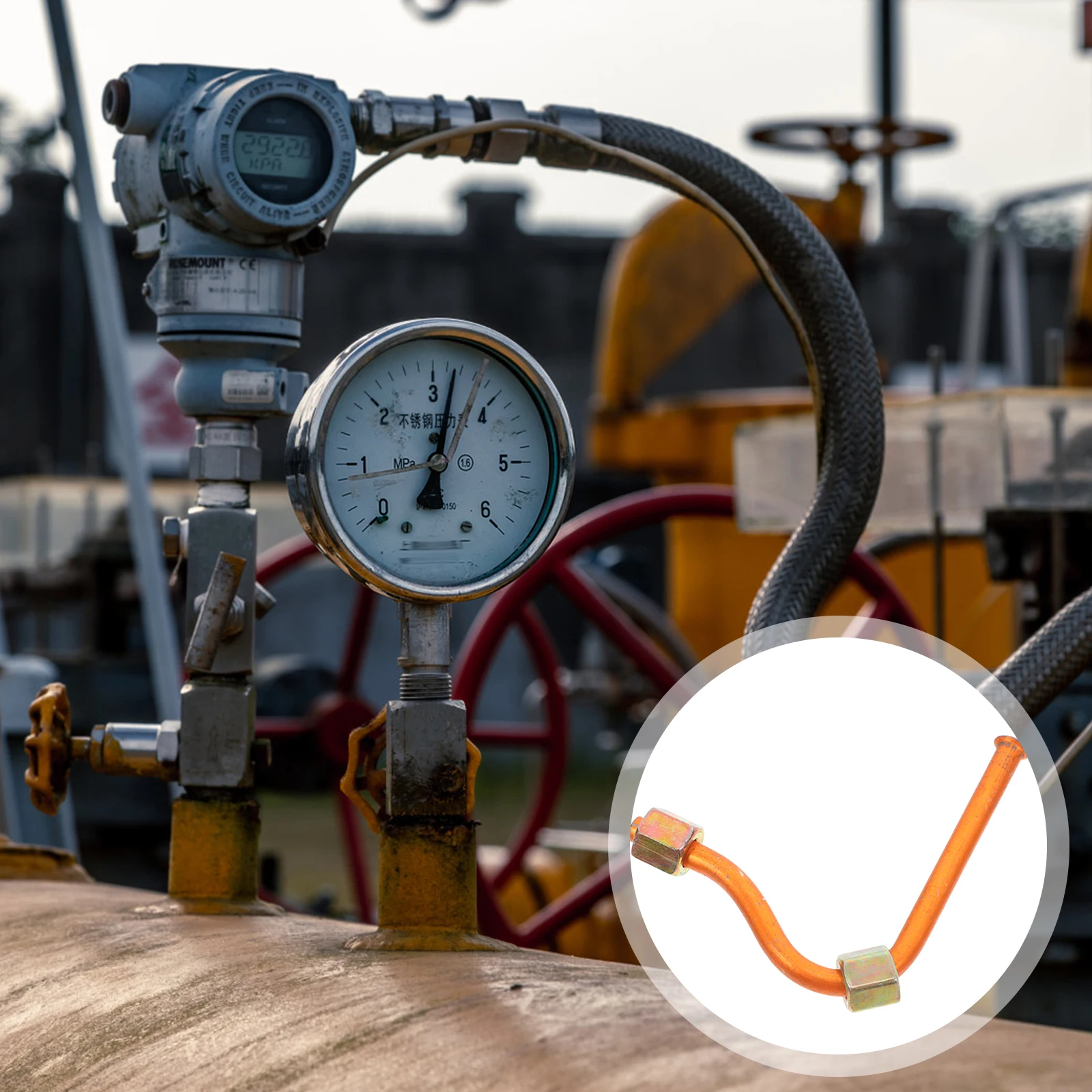 Luftkompressor Auspuffrohr Aluminium Kupfer Langlebiger Ersatzschlauch Rohrverbinder Entladeleitung Kompressorkopf Pumpe Luft