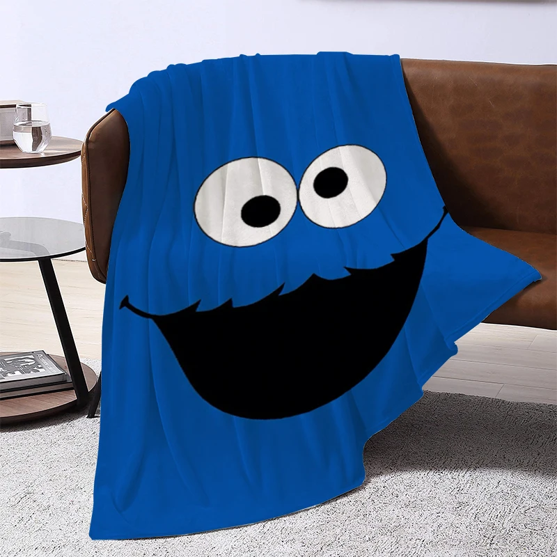 

Cartoon C-Cookie Cute Monsters Blanket Sofa Blankets for Bed Furry Winter Bedspread the Knee Warm Baby & Throws Bedspreads Thick