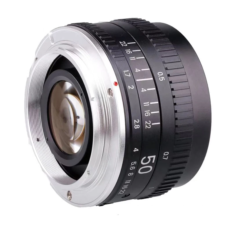 Lente 50mm f1.7 metal grande abertura padrão prime full frame