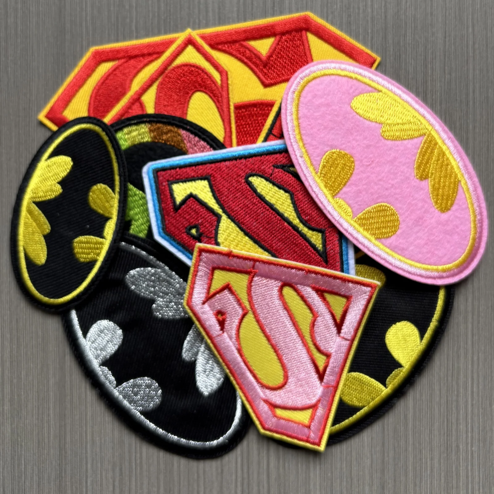 

1/11Pcs Anime Superheroes Cartoon Bat iron on Embroidery Patches for DIY Clothes Jackets Fabric Sticker Decor Hat Jeans Applique