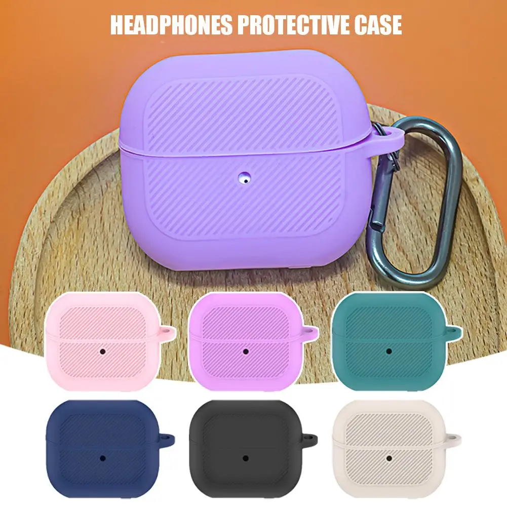 1 Set Silicone Case For Samsung Galaxy Buds 3 Pro Earbuds Accessories Shockproof Cover Dust-proof With Keychain