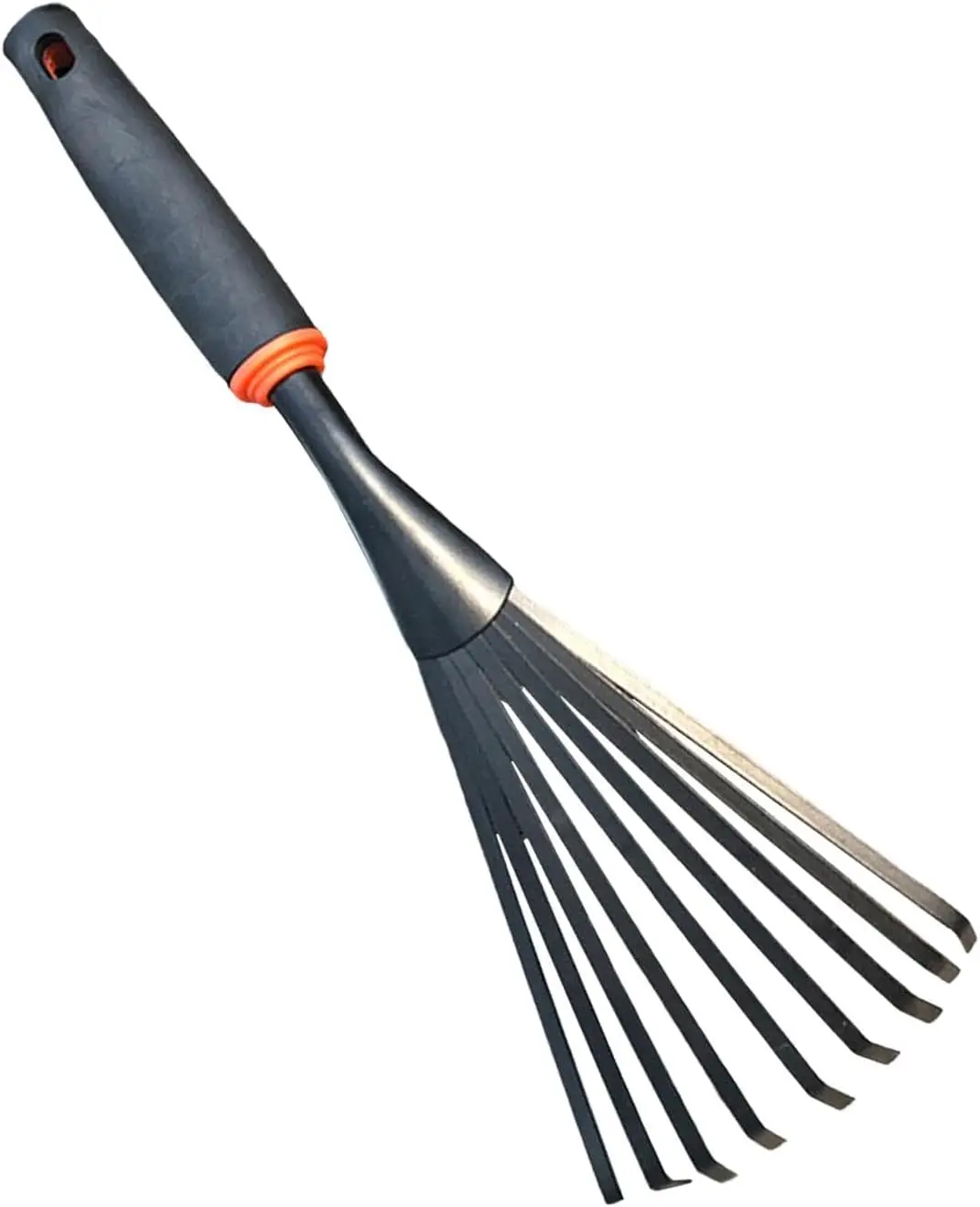 

Garden Hand Rake Soil Tiller with Ergonomic Handle, Small Leaf Rakes for Gardening, Garden Sweep Flower Beds Tool