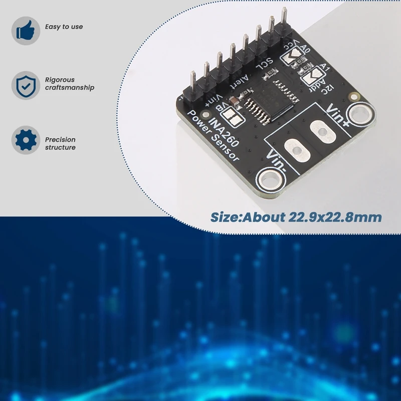 SCLS INA260 Detection Sensor Module High Or Low Side Voltage Current Power Sensor Portable Module