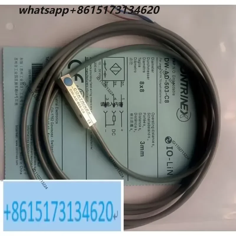 DW-AD-503-C8 Proximity Switch Small Metal Rectangular DC 3-Wire PNP Normally Open Sensor