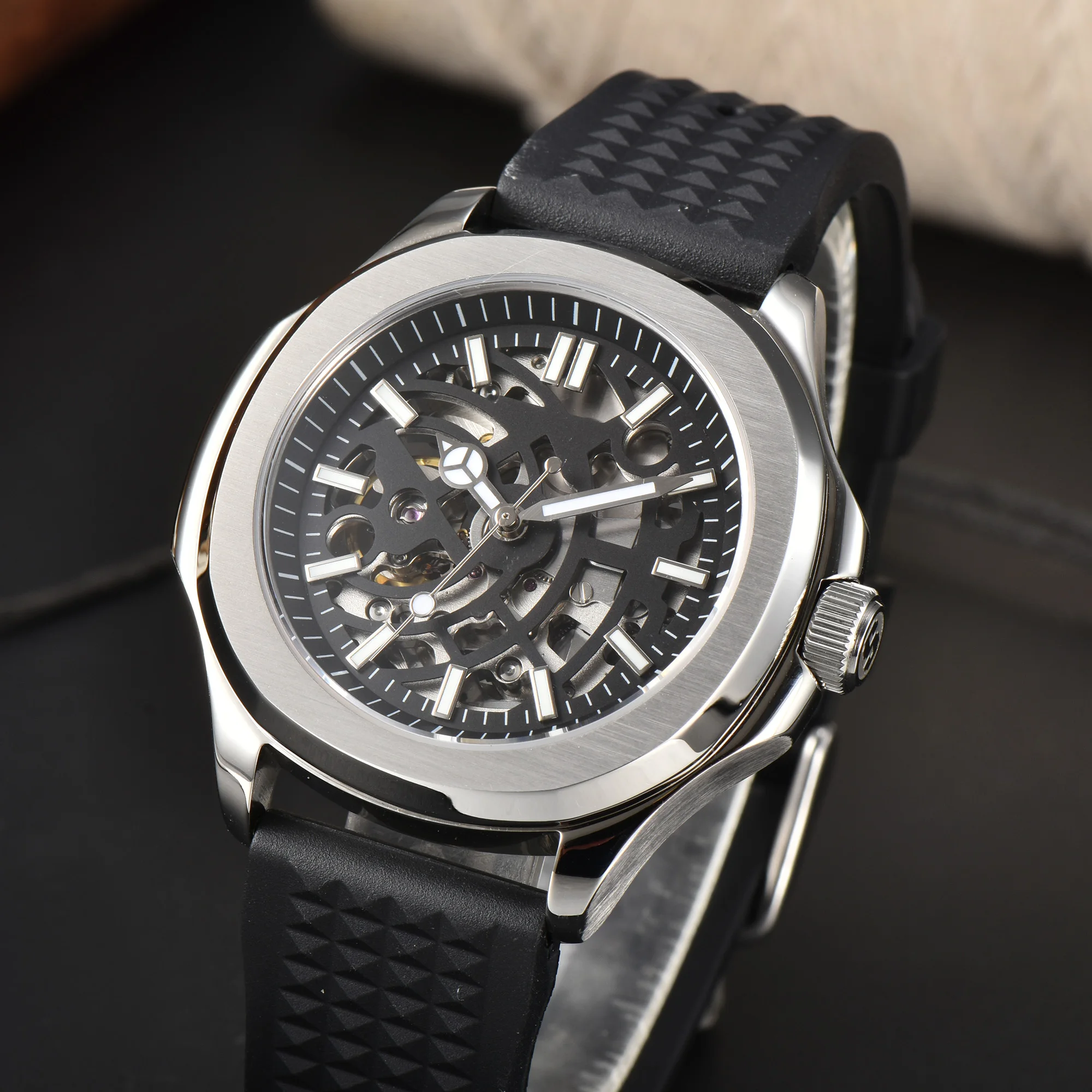 Uhrenzeiger C3/bgw9 Blau Grün Leuchtend passend für NH-35-36 Uhrwerk Mechanische Armbanduhr Zubehör Silber Gold Roségold Schwarz – Detail 7