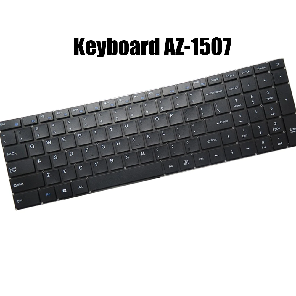 Laptop Replacement Keyboard For Azerty AZ-1507 United States US Black New