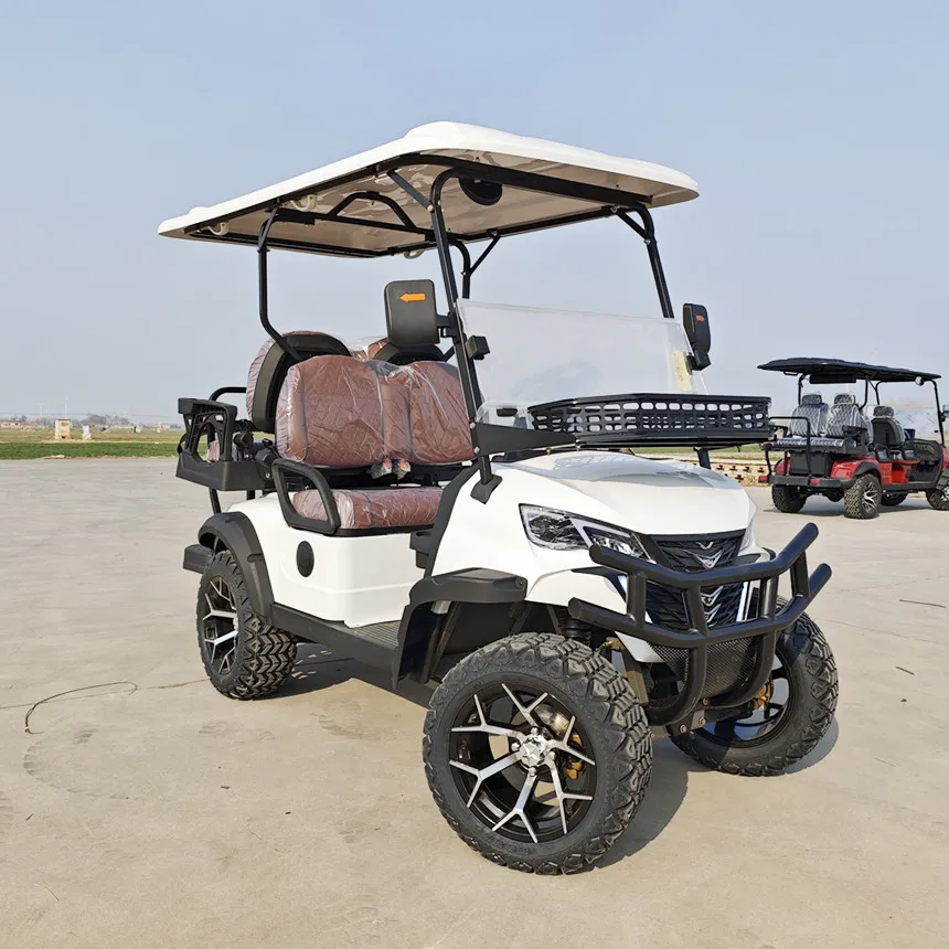 New Arrival Electric 4 Wheel Club Car Golf Cart With Touch Screen Multimedia Player Backup Camera Electric Sightseeing Golf Cart