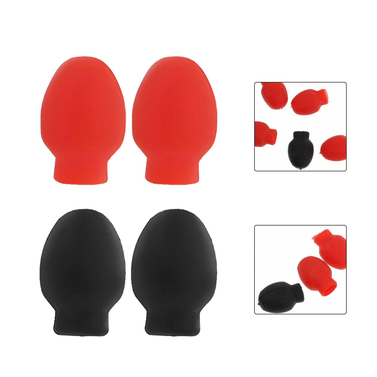 

8 PCS Drumstick Set Silent Tip Marching Practice Mute Damper Silicone Percussion Dampener Rubber Accessory