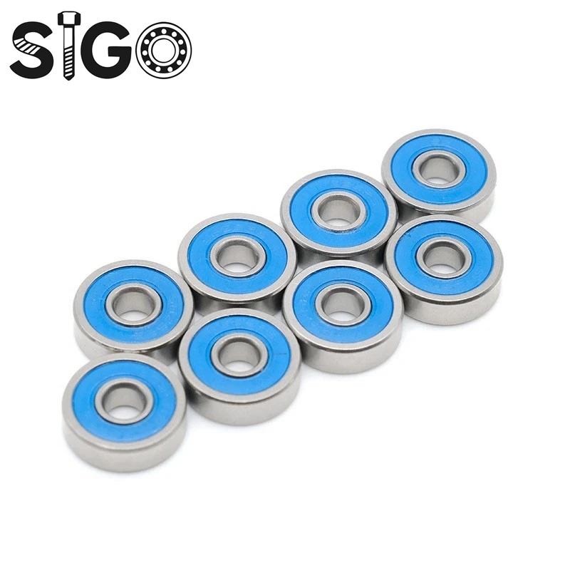 695RS Bearing 10PCS 5x13x4 Mm ABEC-7 Hobby Electric RC Car Truck 695 RS 2RS Ball Bearings 695-2RS Blue Sealed