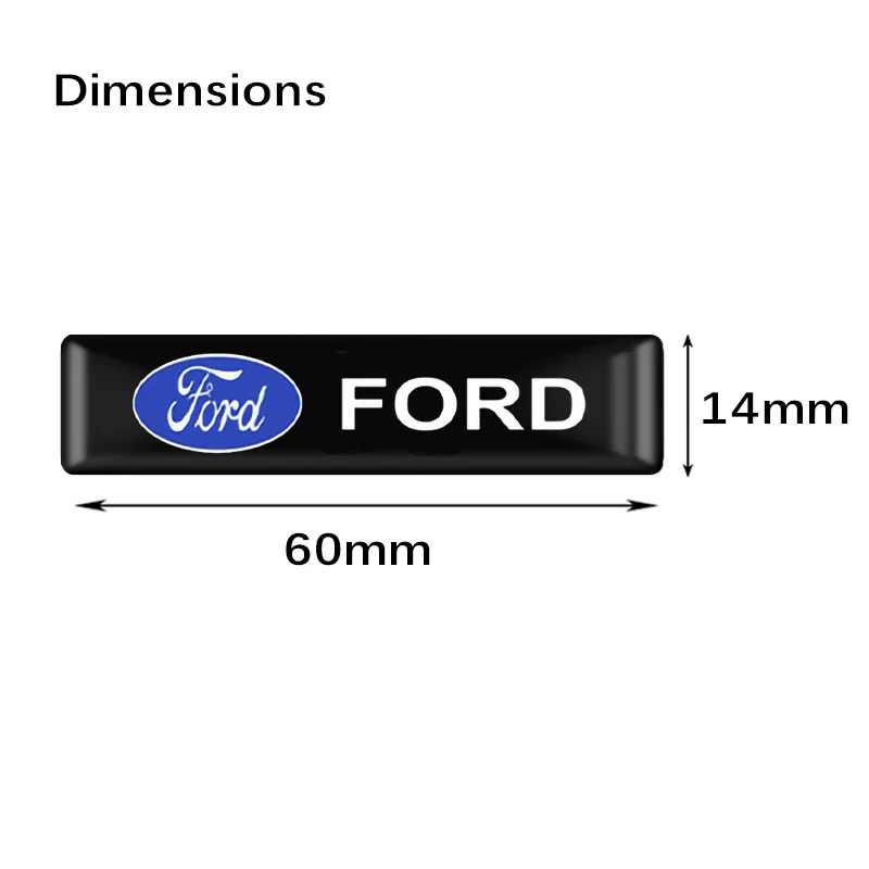 10pcs/set 3D Styling Car Epoxy Emblem Stickers Decor Accessories For Ford ST Fiesta Ranger Mondeo Mustang FOCUS 2 3 4 5 EcoSport