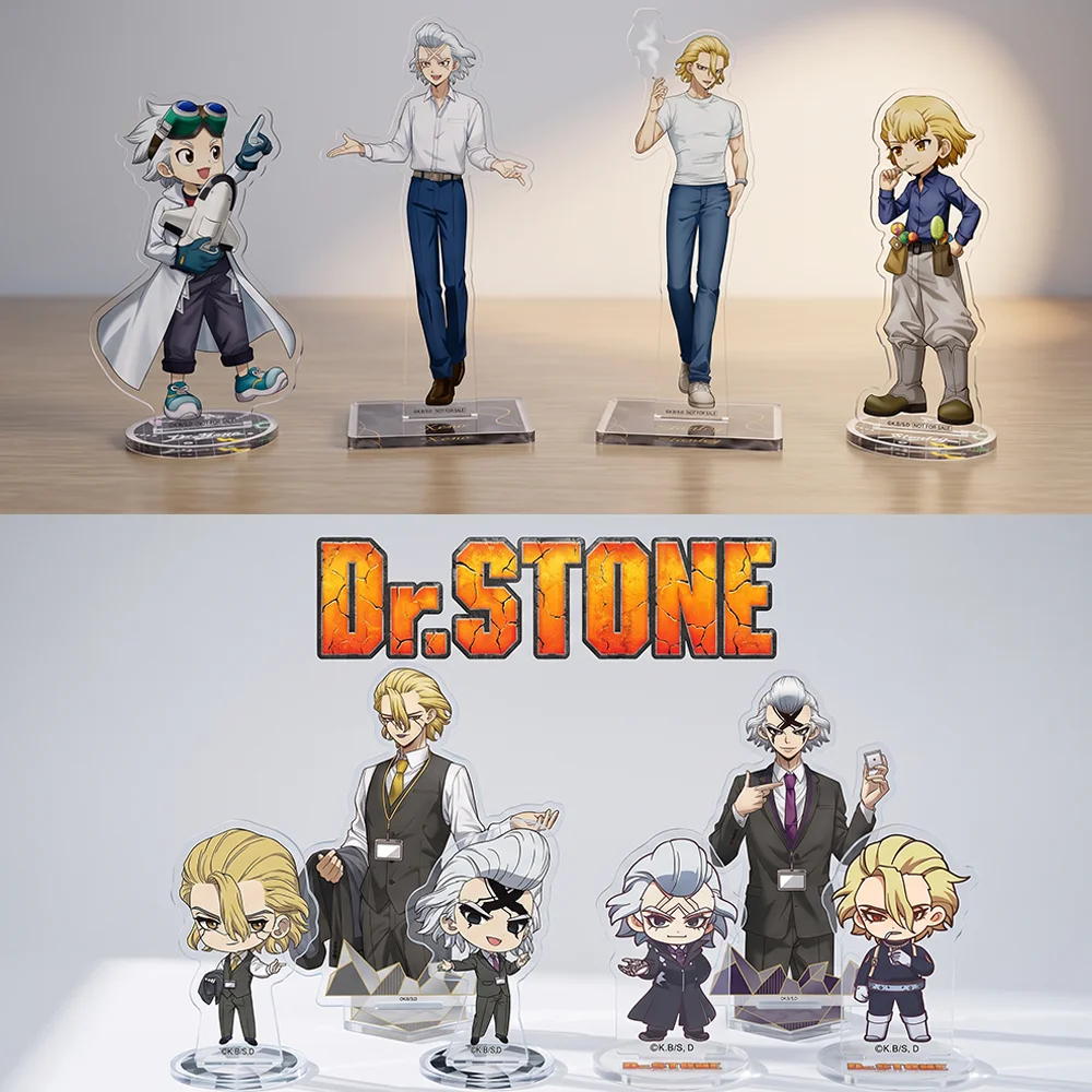 Dr. Stone Senku Xeno Stanley 10&15CM Acrylic Stand Keychain 2026 New Anime Stand Fans Birthday Present Home Table Decor