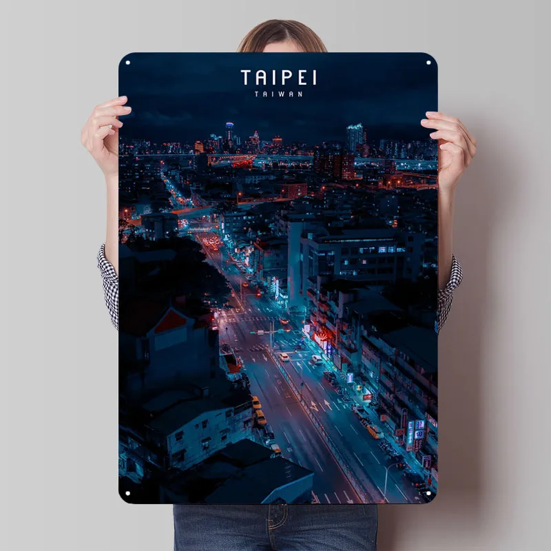 تايبي النيون المعادن المشارك زينة للمنزل عناصر الديكور علامات القصدير المعدنية المخصصة للجدار الفن الديكور غرفة الألعاب الديكور