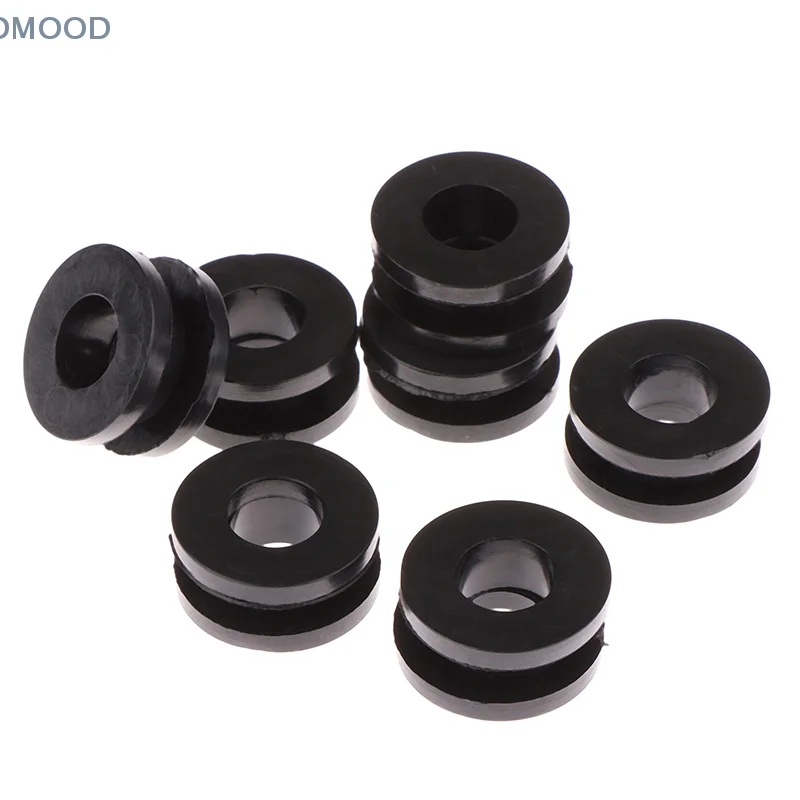 10Pcs Black Motorcycle Side Cover Rubber Grommets Gasket Fairings For Honda For CBR GSXR Ninja ZX YZF Kawasaki