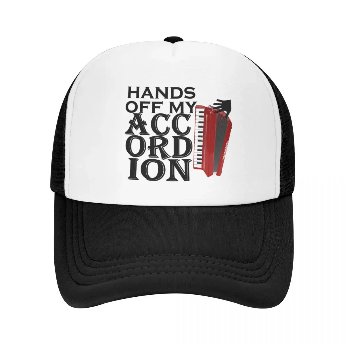 Hands Off My Accordion Funny Music Baseball Cap Vintage Hat Man For The Sun Sun Hats For Women Men's