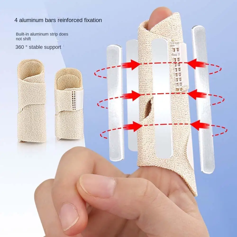 إصلاح حزام حامي إصبع جبيرة الإبهام إصابة أدوات العناية بالإصبع تصحيح الاصبع هدفين إصبع مشترك دعم الألومنيوم للجنسين
