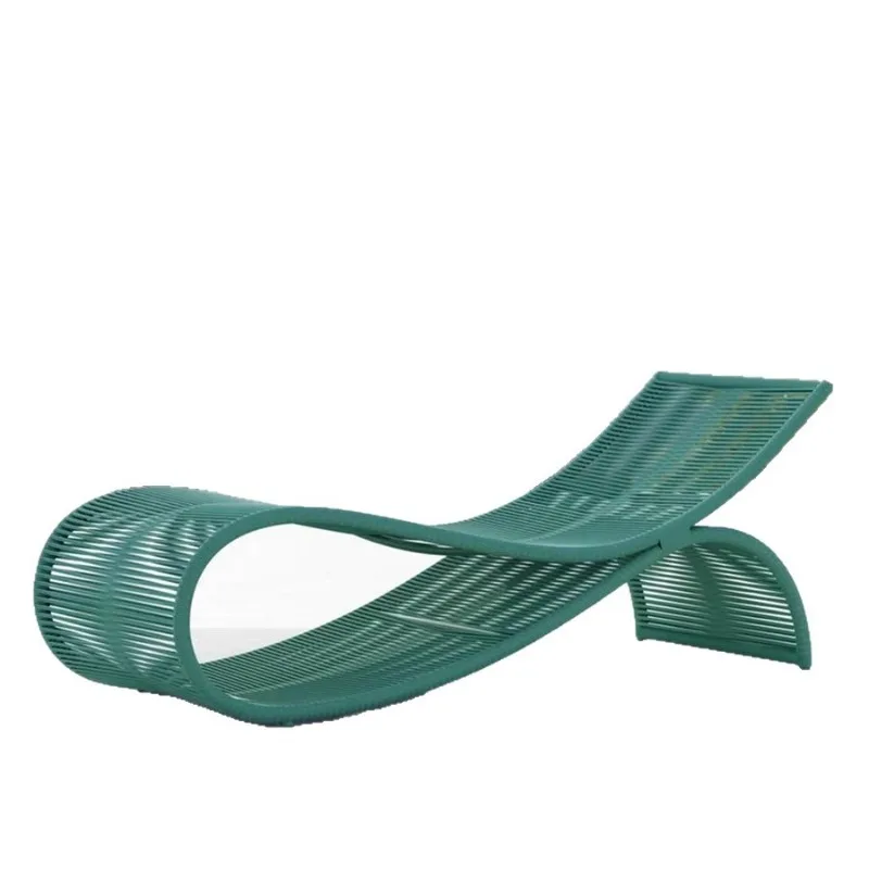 Beach recliner designer courtyard balcony rattan sofa