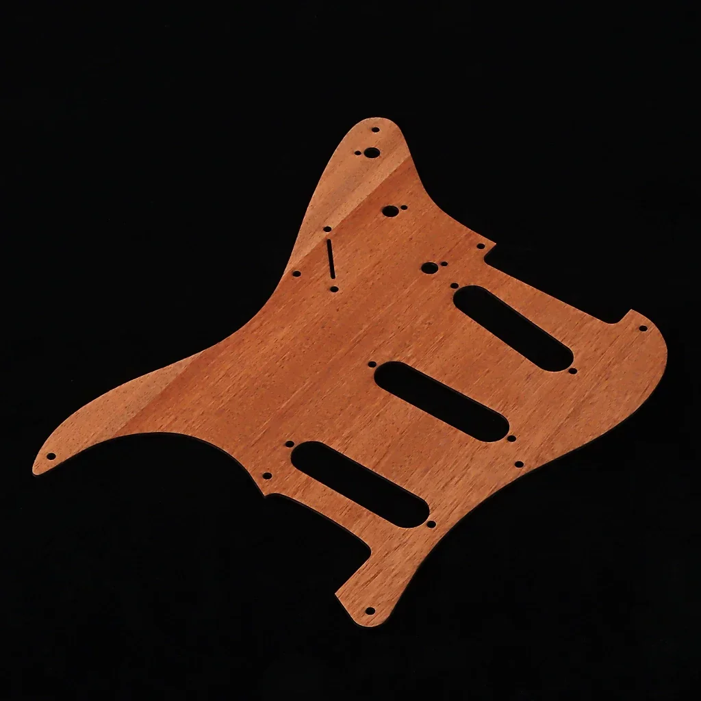 1 pcs  Guitar Pickguard SSS Scratch Plate 8 Hole Wood  for Stratocaster Style Guitar pickguard