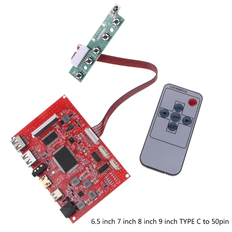 Upgraded TYPE-C to 50pin LCD Screen Driver Board LCD Controller Board Modules DropShipping