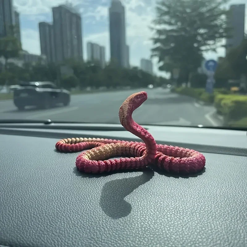 3D Printed King Cobra Statue Car Ornaments, Suitable As Car 