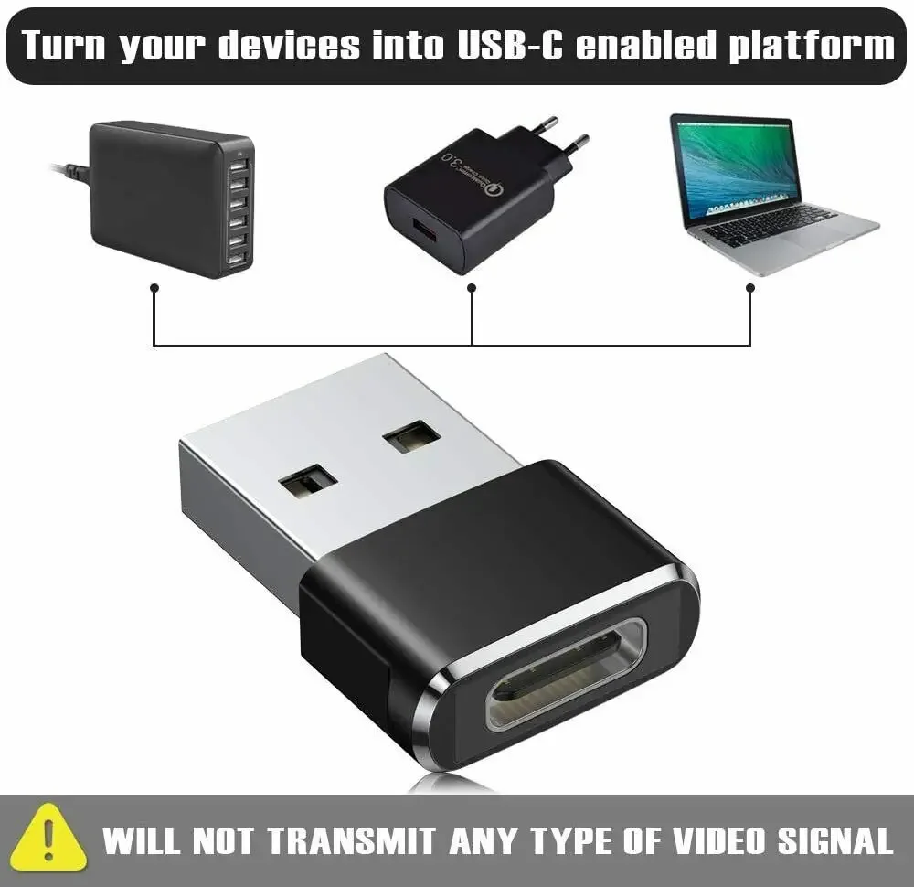 2 PACK USB C 3.1 Type C Female to USB 3.0 Type A Male Port Converter Adapter NEW