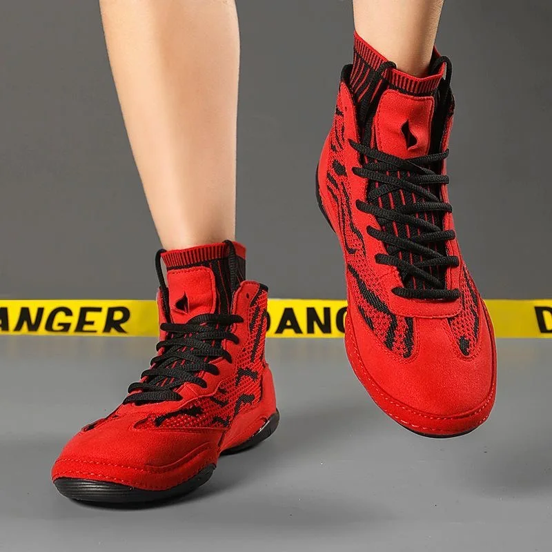 Professional Wrestling Boots Men Breathable Sport Sock Shoes Mens Designer Boxing Boots Boys Comfortable Fighting Shoes Man
