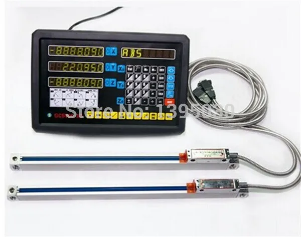 complete set milling/ lathe/ drill machine dro digital readout with 3 pcs linear scales