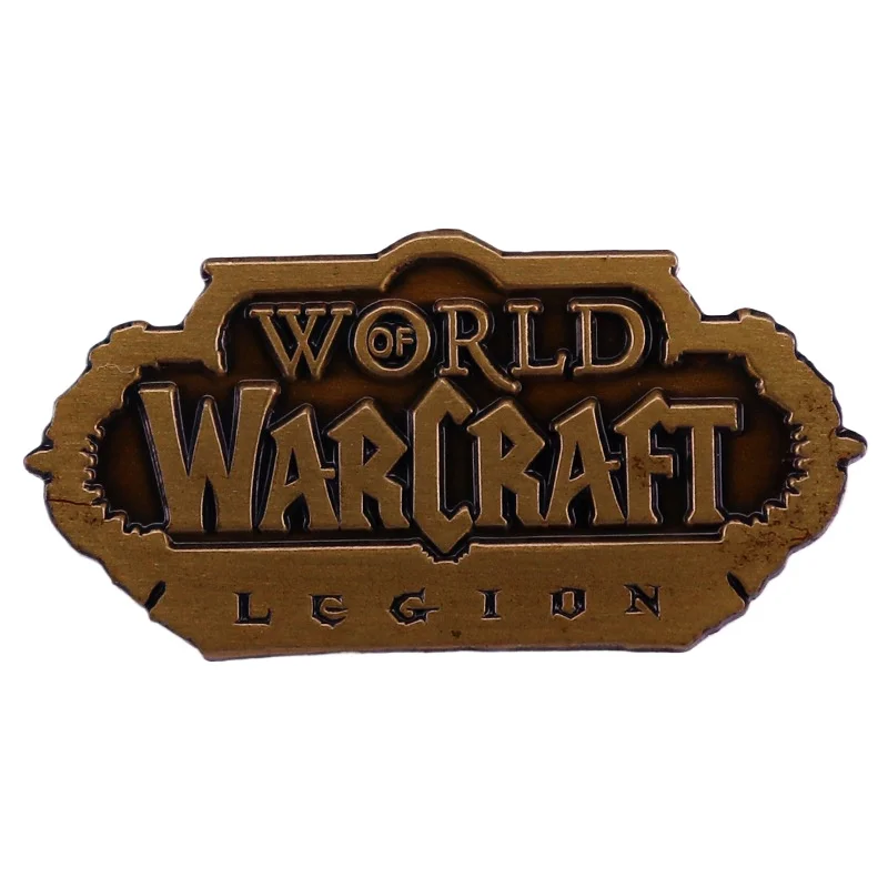 1PC Pin Esmaltado com Logotipo da Legião de World of Warcraft, Broche Temático de Jogo, Presente de Joia para Fãs de Jogadores de WoW