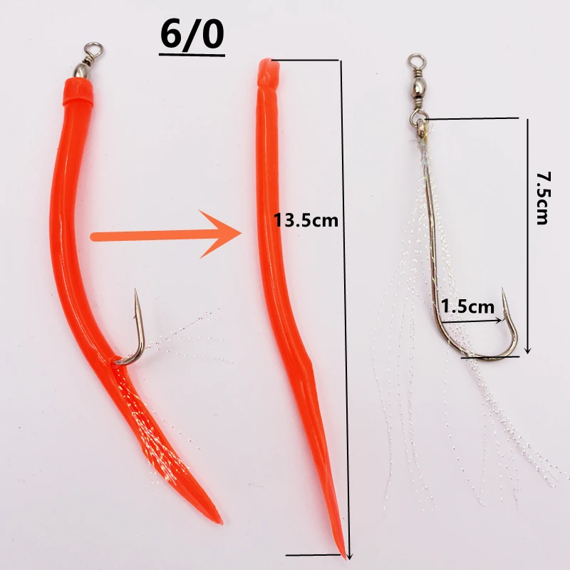 1/5 قطعة CodfishFishing ثعبان  - مراجعة Fishing Hook Offset وسعره