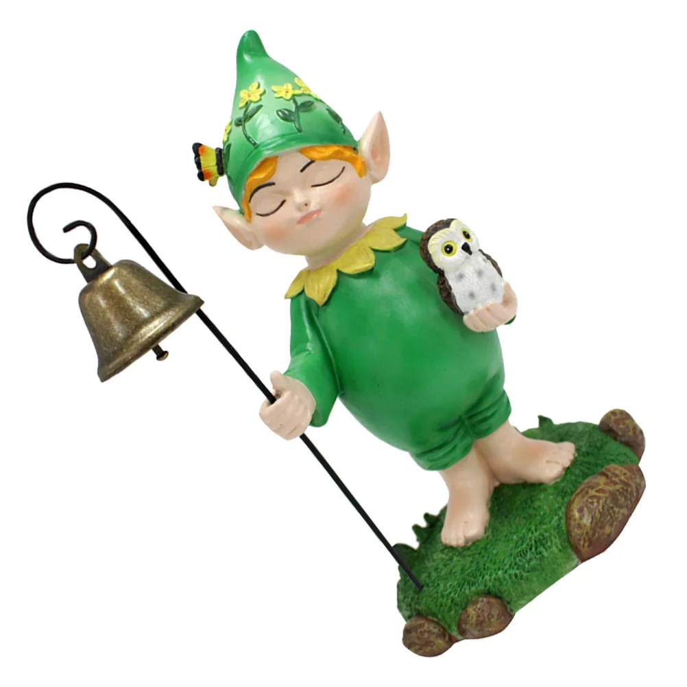 

Owl Statue Resin Delicate Garden Decoration Desktop Sculpture Yard Decor Small Resin Ornament for Landscaping Statue