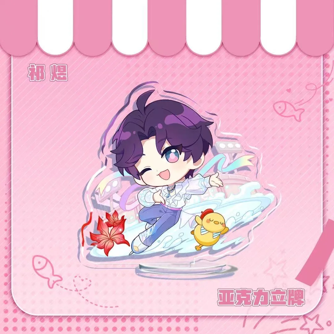 Игра Love and Deepspace Sylus Rafayel Caleb Xavier Zayne Скейтборд Акриловая фигурка Стенд Модель Настольный дисплей Стоящие выставки