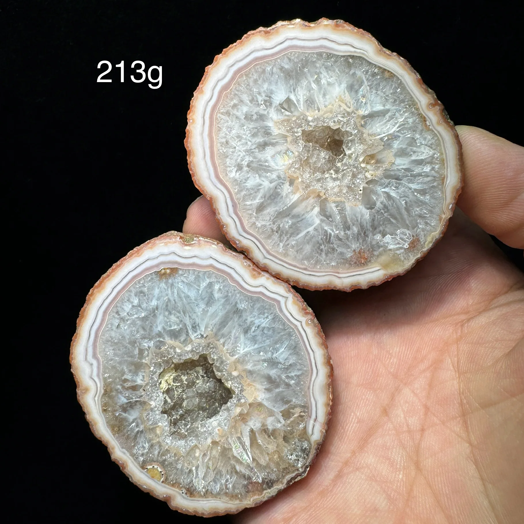 Natural Rough Polished ZhanGuo Red Agate Geode Egg Druzy Crystal Quartz Cluster Sardonyx Healing Stone Home Decor