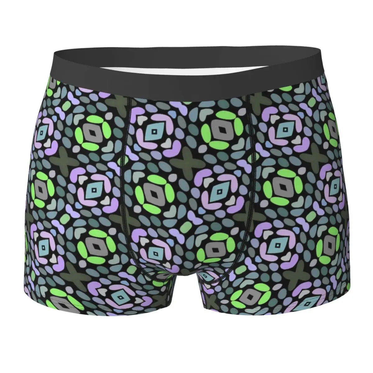 Tribal Print Art Underwear Blue Pink Classic Panties Print Shorts Briefs Pouch Men Large Size Trunk