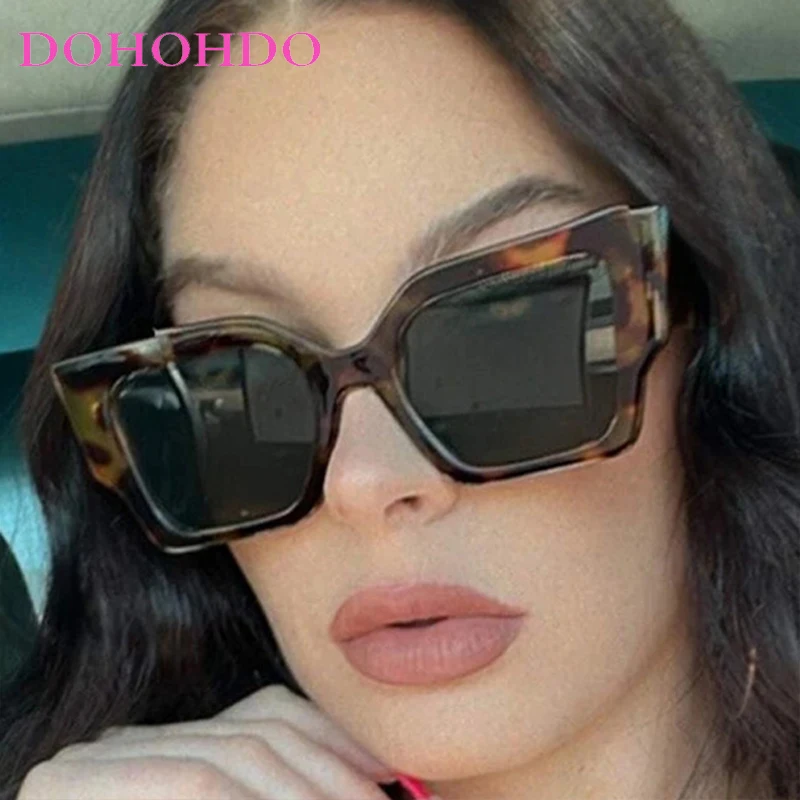 

Classic Retro Oversized Square Frame Sunglasses Women Brand Design Men Sunglass For Outdoor Drive Sports Windproof Goggles UV400